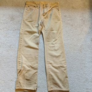 American Eagle tan original straight jeans